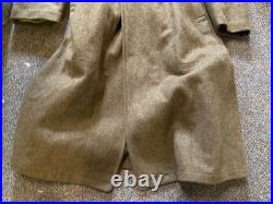 Original Wwii Us Army Winter M1938 Greatcoat Overcoat- Large 44r