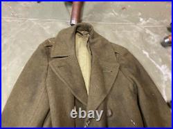 Original Wwii Us Army Winter M1938 Greatcoat Overcoat- Large 44r