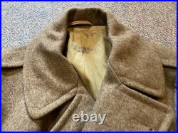 Original Wwii Us Army Winter M1938 Greatcoat Overcoat- Large 44r