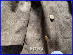 Original Wwii Us Army Winter M1938 Greatcoat Overcoat- Large 44r