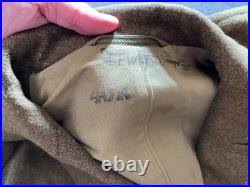 Original Wwii Us Army Winter M1938 Greatcoat Overcoat- Large 44r