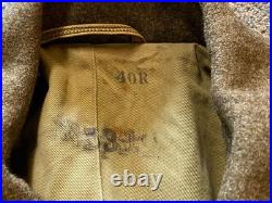 Original Wwii Us Army Winter M1938 Greatcoat Overcoat- Large 44r
