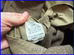 Original Wwii Us Army Winter M1938 Greatcoat Overcoat- Large 44r