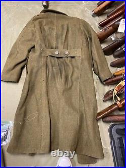 Original Wwii Us Army Winter M1938 Greatcoat Overcoat- Large 44r