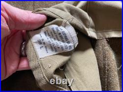 Original Wwii Us Army Winter M1938 Greatcoat Overcoat- Large 44r