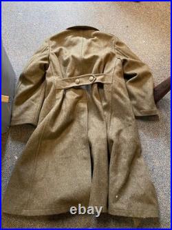 Original Wwii Us Army Winter M1938 Greatcoat Overcoat- Large 44r