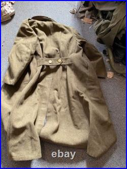 Original Wwii Us Army Winter M1938 Greatcoat Overcoat- Large 44r