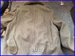 Original Wwii Us Army Winter M1938 Greatcoat Overcoat- Large 44r