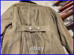 Original Wwii Us Army Winter M1938 Greatcoat Overcoat- Large 44r