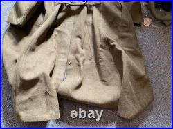 Original Wwii Us Army Winter M1938 Greatcoat Overcoat- Large 44r