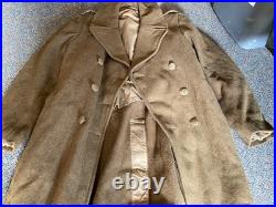 Original Wwii Us Army Winter M1938 Greatcoat Overcoat- Large/xlarge 46r