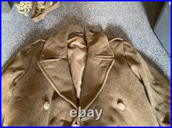 Original Wwii Us Army Winter M1938 Greatcoat Overcoat- Large/xlarge 46r