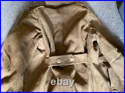 Original Wwii Us Army Winter M1938 Greatcoat Overcoat- Large/xlarge 46r