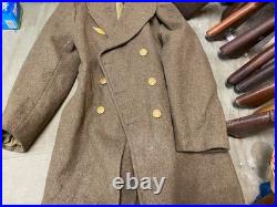Original Wwii Us Army Winter M1938 Greatcoat Overcoat- Xlarge 48r