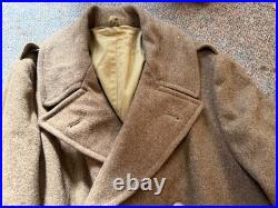 Original Wwii Us Army Winter M1938 Greatcoat Overcoat- Xlarge 48r