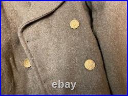 Original Wwii Us Army Winter M1938 Greatcoat Overcoat- Xlarge 48r