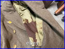 Original Wwii Us Army Winter M1938 Greatcoat Overcoat- Xlarge 48r