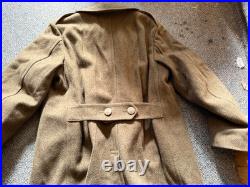 Original Wwii Us Army Winter M1938 Greatcoat Overcoat- Xlarge 48r
