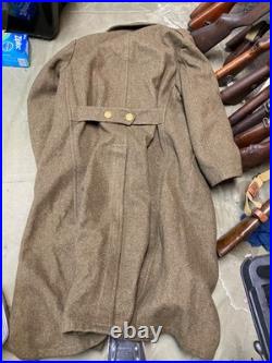 Original Wwii Us Army Winter M1938 Greatcoat Overcoat- Xlarge 48r