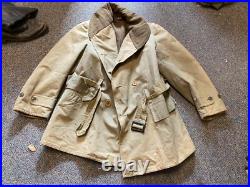 Original Wwii Us Army Winter M1938 Mackinew Jeep Jacket- Large 44r