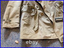 Original Wwii Us Army Winter M1938 Mackinew Jeep Jacket- Large 44r