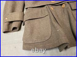 Original Wwii Us Army Winter M1938 Wool Mackinaw Cut Dow Jacket-medium/large 42r