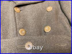 Original Wwii Us Army Winter M1938 Wool Mackinaw Cut Dow Jacket-medium/large 42r