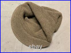 Original Wwii Us Army Winter Wool Knit Jeep Cap-medium