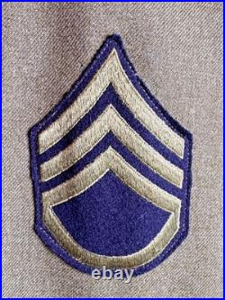 Original Wwii Usaaf Jacket Aircrew Wings, Cbi & Army Air Force Patches Dated