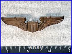 Original Wwii Ww2 Us Army Air Force Flight Wings Insignia 3 Pilot