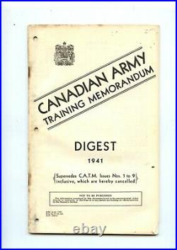 Original large lot ww11 canadian army training manuals C. A. T. M 1942 24 ISSUES