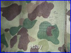 Original ww2 us army usmc camouflage jungle pack 1942 named &serial # to vet