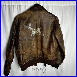 Painted A-2 Flight Jacket WWII US Army Air Corp Named