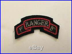 Pk188 Original WW2 US Army 1st Ranger Battalion Tab Theater Made Bullion WA11