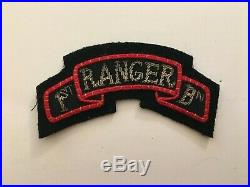 Pk188 Original WW2 US Army 1st Ranger Battalion Tab Theater Made Bullion WA11