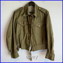 Post WWII British Army Denim Ike Jacket Mint Cond Dated 1955