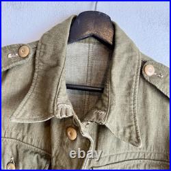 Post WWII British Army Denim Ike Jacket Mint Cond Dated 1955