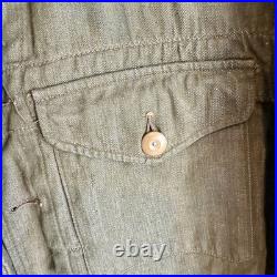 Post WWII British Army Denim Ike Jacket Mint Cond Dated 1955