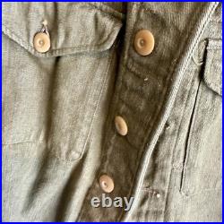 Post WWII British Army Denim Ike Jacket Mint Cond Dated 1955
