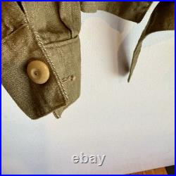 Post WWII British Army Denim Ike Jacket Mint Cond Dated 1955