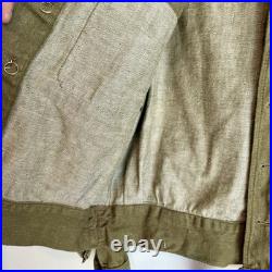 Post WWII British Army Denim Ike Jacket Mint Cond Dated 1955