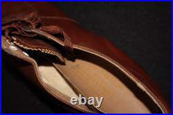 Post-WWII Occupation Era US Women's Army Corps WAC Type Brown Leather Shoes 1948