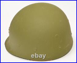 Post-WWII US Army Major M1 Helmet with 1952 Westinghouse Micarta Liner no decal