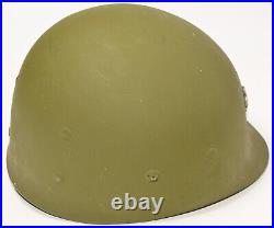 Post-WWII US Army Major M1 Helmet with 1952 Westinghouse Micarta Liner no decal