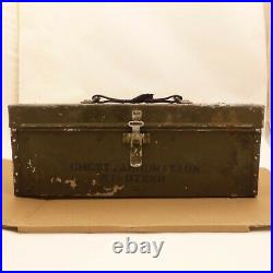 Pre/Early WW2 US Army Aluminum Type Ammunition Chest M1A1 30 Cal. Machine Rifle