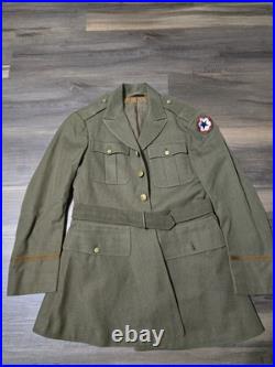 Pre-WWII 1920s Interwar Named US Army Officer's Jacket Greenback Patch