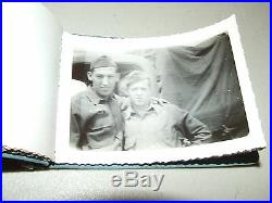 RARE Original WWII U. S. Soldier's Personal Photo Album with B&W Photos and Names