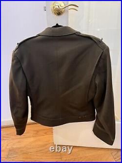 RARE US WW2 WWII Officer Brown Cut Down Ike Jacket AAC Army Air Corps