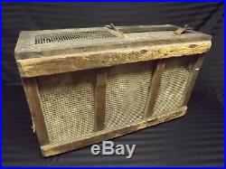 RARE WWII 10 Homing Pigeon Carrier Crate Cage PG-50 Original Signal Corps Army