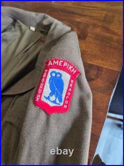 RARE WWII 1944 US Army AMFOGE Greece 1946 Matched Uniform 82nd Airborne RARE WWII 1944 US Army AMFOGE Greece 1946 Matched Uniform 82nd Airborne